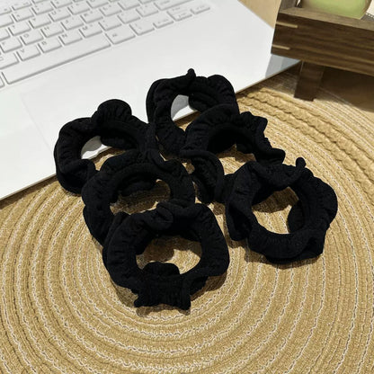 High elasticity, durable rubber bands for women, hair tie without damaging hair, thickened wood ear edge hair tie, adult hair tie for high ponytail buns