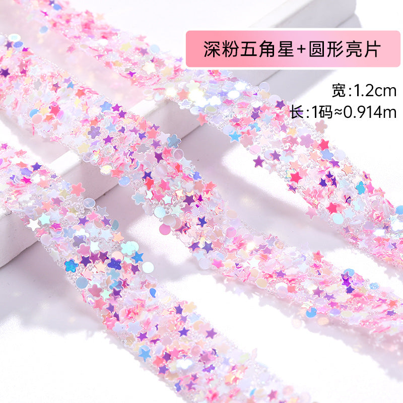 Resin Diamond Rhinestone Strips - Tear-Off Ready-to-Paste Sequins Hot Diamond Shoes Clothing Accessories and DIY crafty