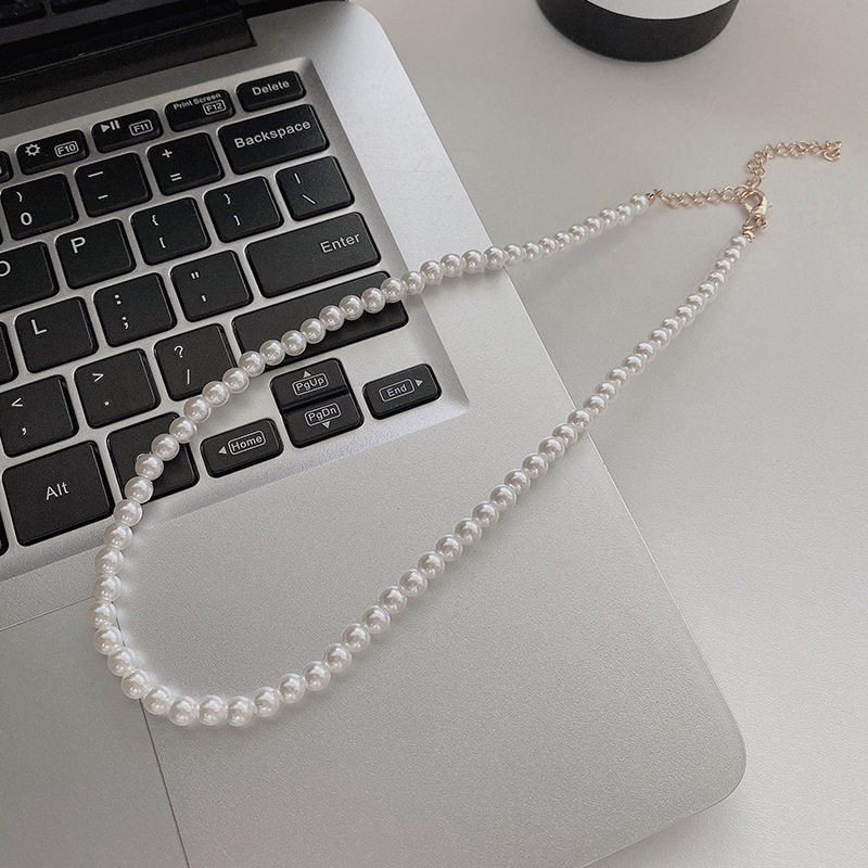 Korean INS style double-layer pearl starry sky necklace for women, sophisticated light luxury necklace, accessory choker collarbone chain