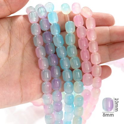DIY Two-Color Date Bead - Handmade Loose Beads Bracelet Necklace Jewelry Accessories