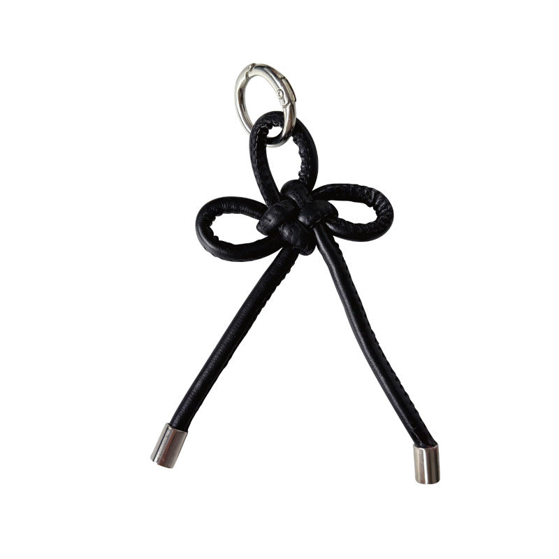 Creative PU leather Chinese knot keychain pendant accessories couple miu bag keychain pendant small gift