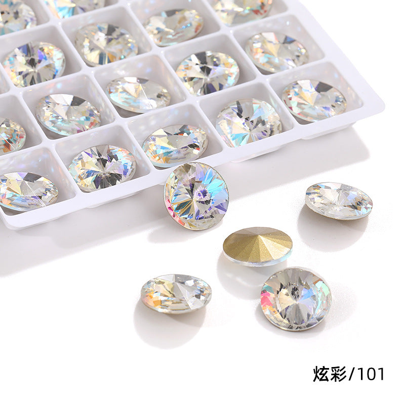 K9 High-End Rhinestone, Satellite, Special-Shaped High-Top Diamond, Wedding Dress, Dress, Crystal Jewelry, Nail Art, Diamond Material, Pointed Bottom Rhinestone