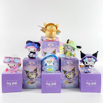 Sanrio Magic Story Melody 6 Blind Box Cool Kulomi Cinnamon Dog Peripheral Figure Ornaments Wholesale