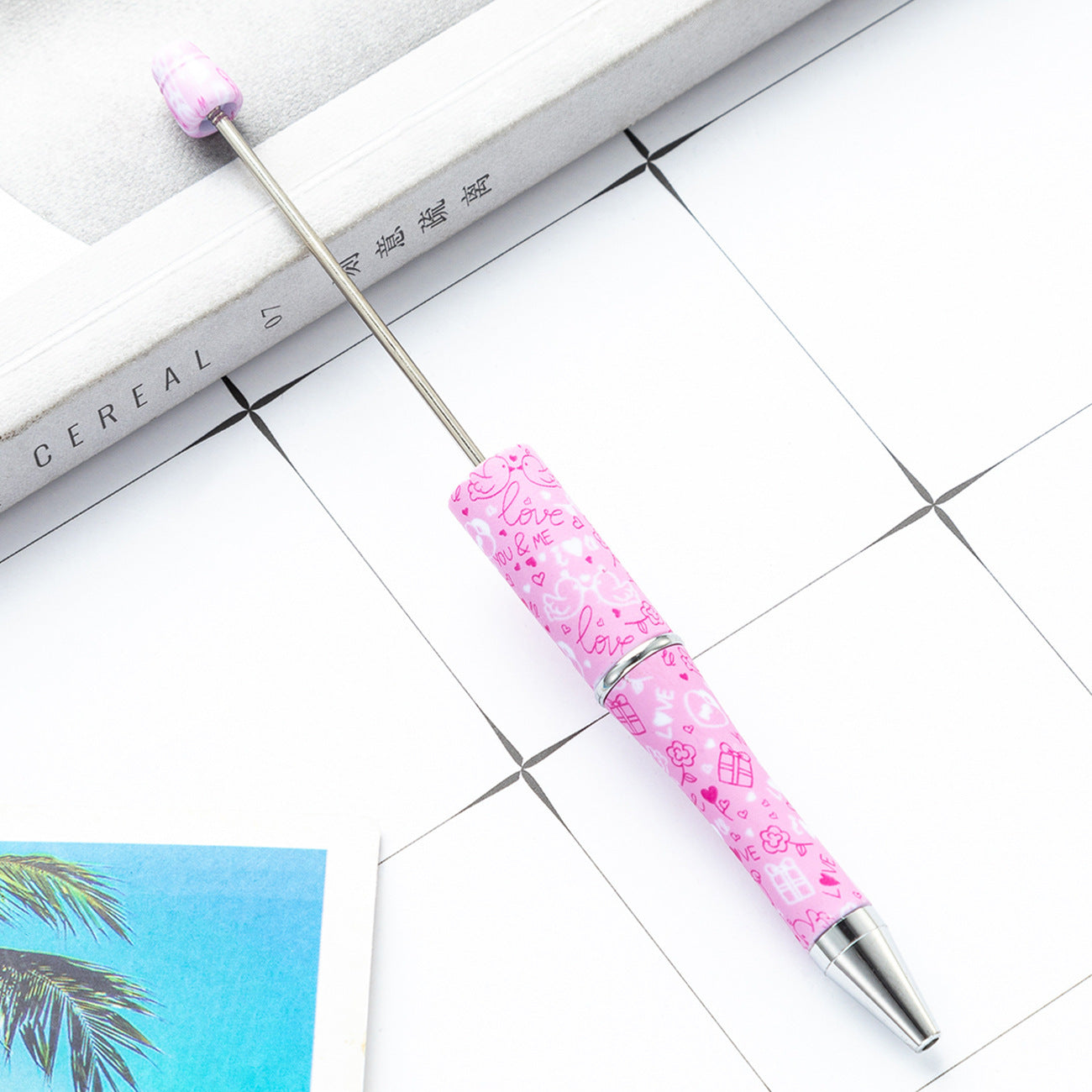 Valentine's Day Beadable Ballpoint Pen – DIY Love Gift Pen | Multiple Colors