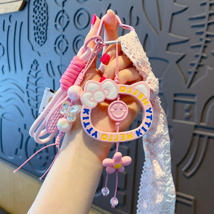 Creative miu dopamine KT cat bracelet keychain bag pendant accessories car school bag keychain pendant