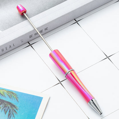 DIY Ballpoint Pen - Wholesale Plastic Printable Logo UV Gradient Beaded Pen