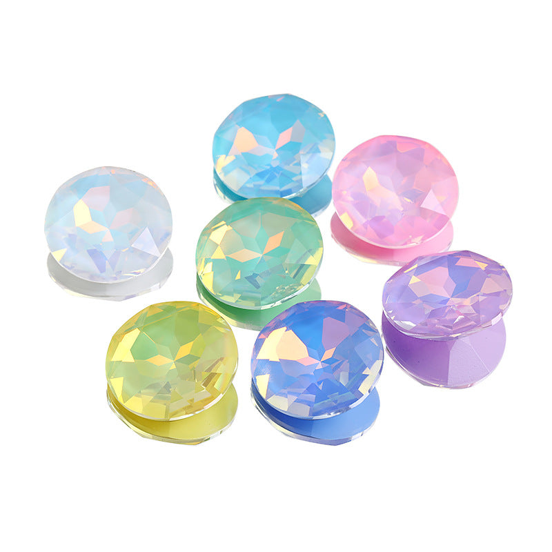Xichuan crystal glass diamond 27mm gemstone flower pointed bottom special-shaped diamond DIY hair ornament diamond ornament super flash protein fantasy match