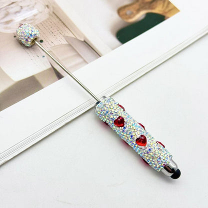 Colorful full diamond touch screen ballpoint pen creative DIY beaded multi-color love rhinestone ballpoint pen advertising gift pen