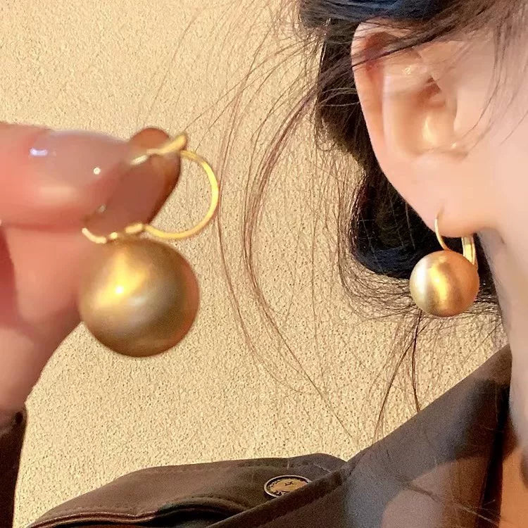 2026 New Hot Large Bite-Mouth Pearl Stud Earrings for Women, High-End Light Luxury Elegant Earrings 925 Silver Needle Earrings