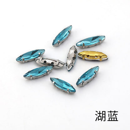 Slender claw drill, manual drilling, hand-stitched glass drill, anti-hook claw drill, hat accessories, clothing accessories, fine brassicle claw drill