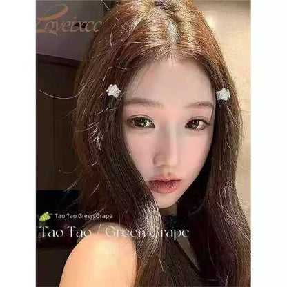 Celebrity-style high-end silver metal hair clip, bangs clip, five-pointed star small hair clip, mini half-tie hair claw clip