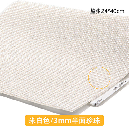 Resin 24*40CM pearl diamond mesh water rhinestone glue mesh peels off and sticks instantly for DIY crafts, sequins, glue, jewelry accessories