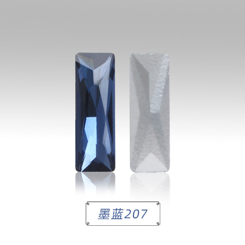 Spot wholesale Rectangular culet, special-shaped, crystal glass diamonds, mobile phone cases, perfume seats, bags and other DIY sticker drills