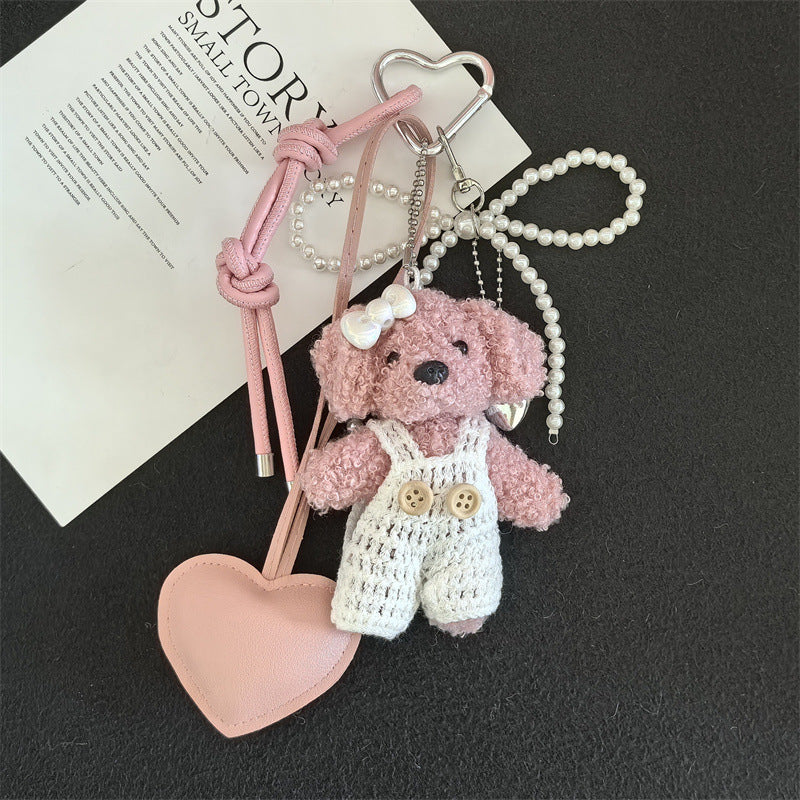 Creative Little Fragrance Style Plush Bear Bean Bear Keychain Pendant Couple Pendant Mr. Bean's Dressing Bear