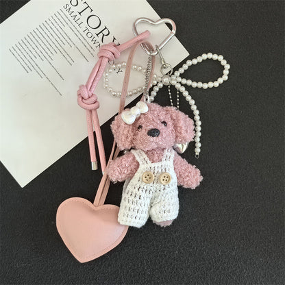 KeyChain Creative Little Fragrance Style Plush Bear - Bean Bear Keychain Pendant Couple Mr. Bean Dressing Bear