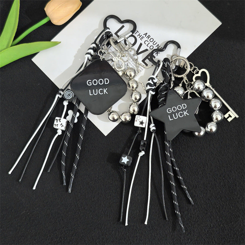 Building blocks, batman, miu, wind lanyard, car pendant, keychain, charm, bag, bag, pendant, cool creative gift woman