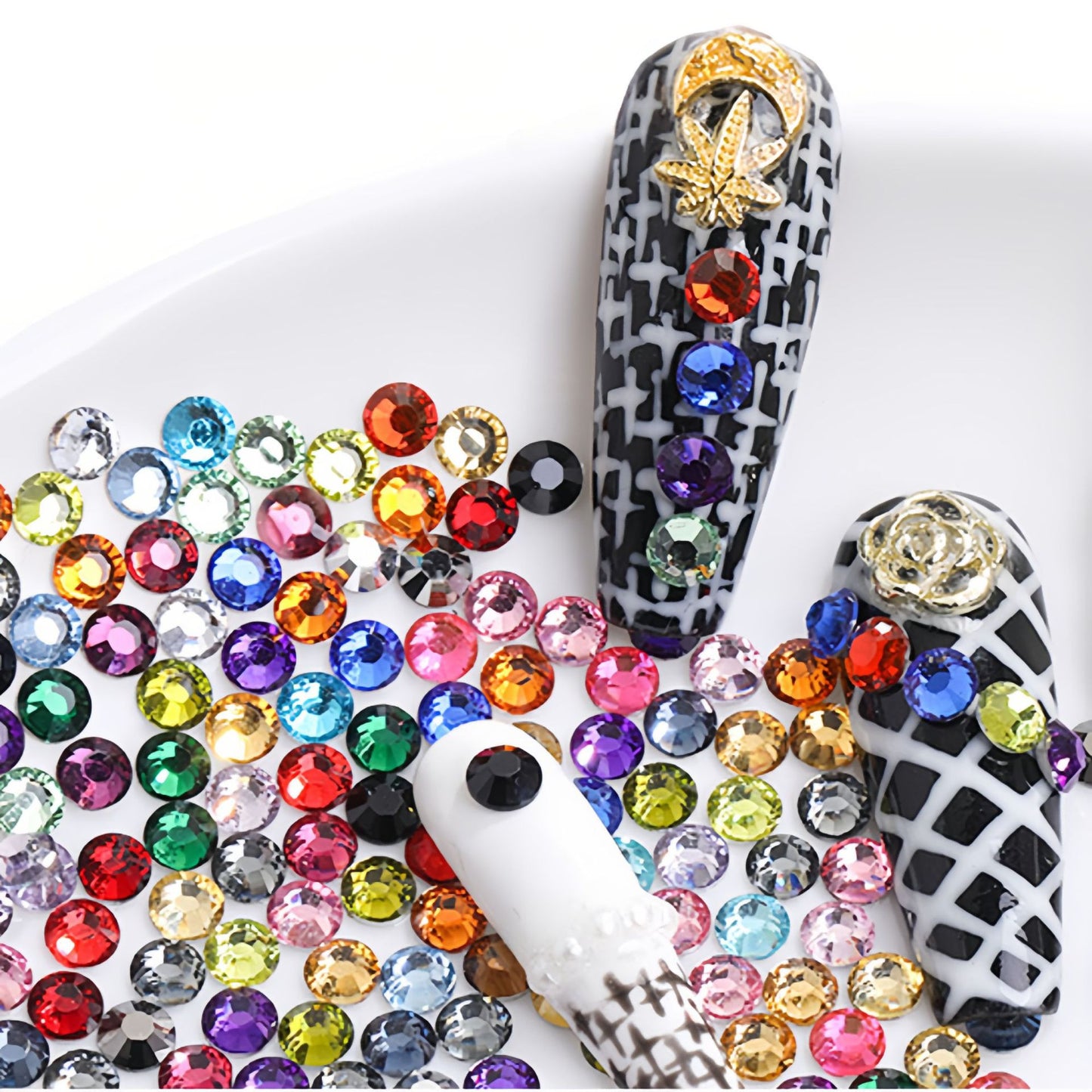 Resin Flat Bottom Rhinestones - Super Flash Nail Art Wedding Dress Mobile Phone Case Accessories