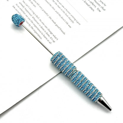 DIY striped full diamond ballpoint pen broken diamond heavy industry beaded ballpoint pen girl's heart cute gift pen spot wholesale