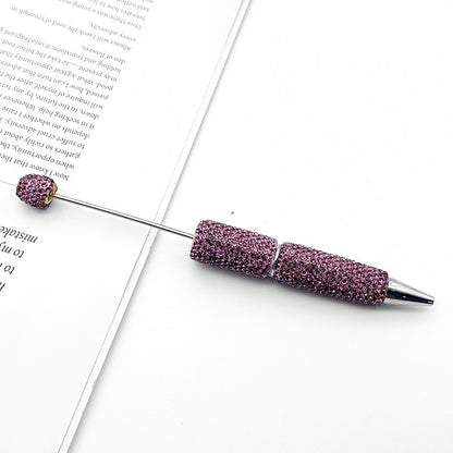 DIY solid color full diamond ballpoint pen exquisite heavy industry rhinestone cute ballpoint pen cross-border hot selling puzzle gift pen