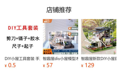 Wisdom House DIY Cottage Magic Full House European Retro Handmade Assembly Model Creative Heartfelt Gifts for Men and Women