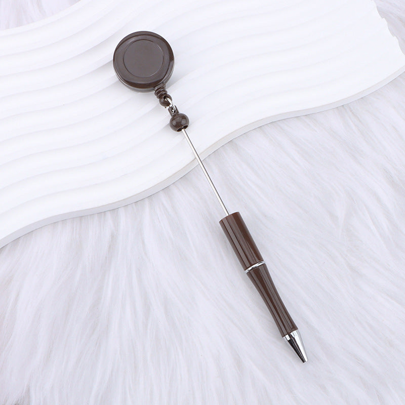 DIY easy to pull buckle ballpoint pen color plastic retractable doctor nurse badge card easy pull cable buckle