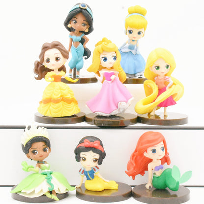 8 2nd generation princess mermaid ornaments cute girl gift cake decoration car ornaments anime figure dolls