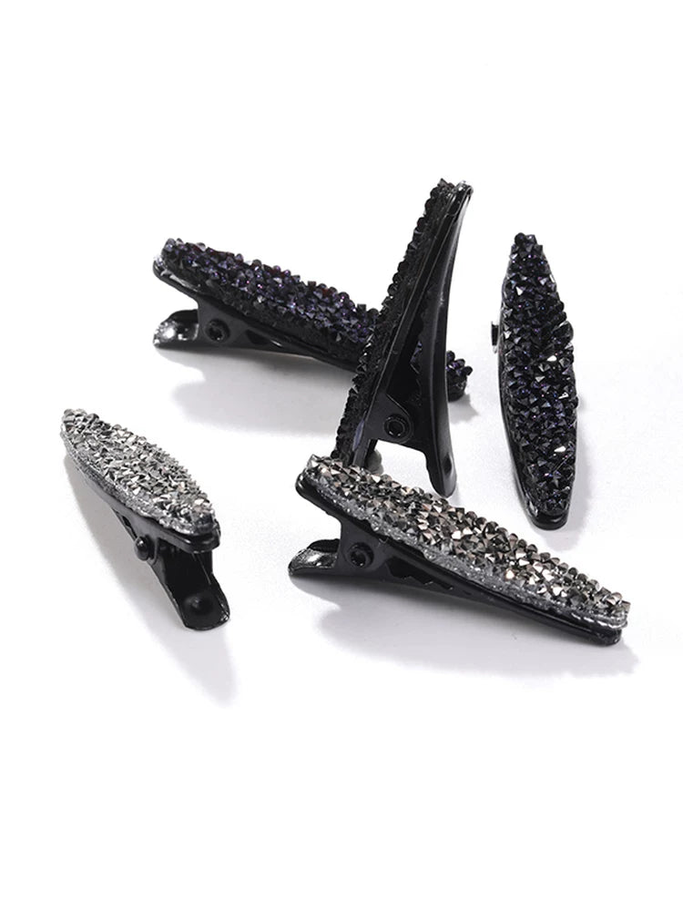 2026 New Super Attractive Side Hair Clip, Small Bangs Hair Clip, Rhinestone Duckbill Clip on the Forehead, Sophisticated Feel