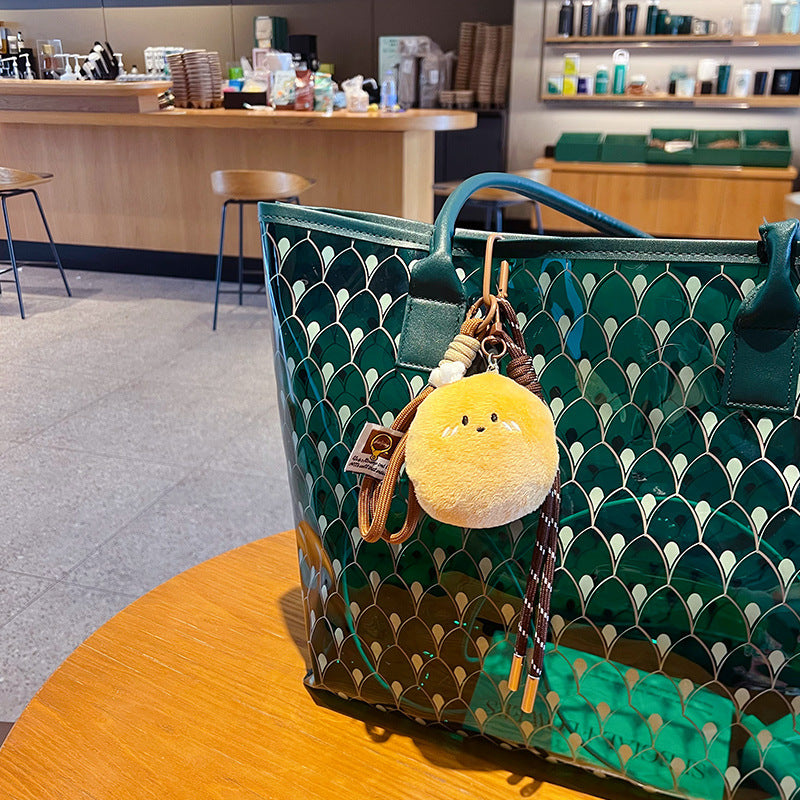 Creative MIU plush bread bracelet keychain pendant couple car key chain bag pendant small gift