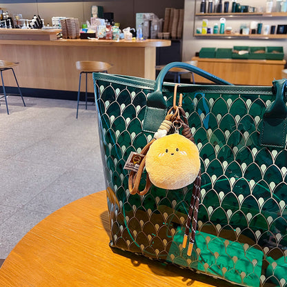 Creative MIU plush bread bracelet keychain pendant couple car key chain bag pendant small gift