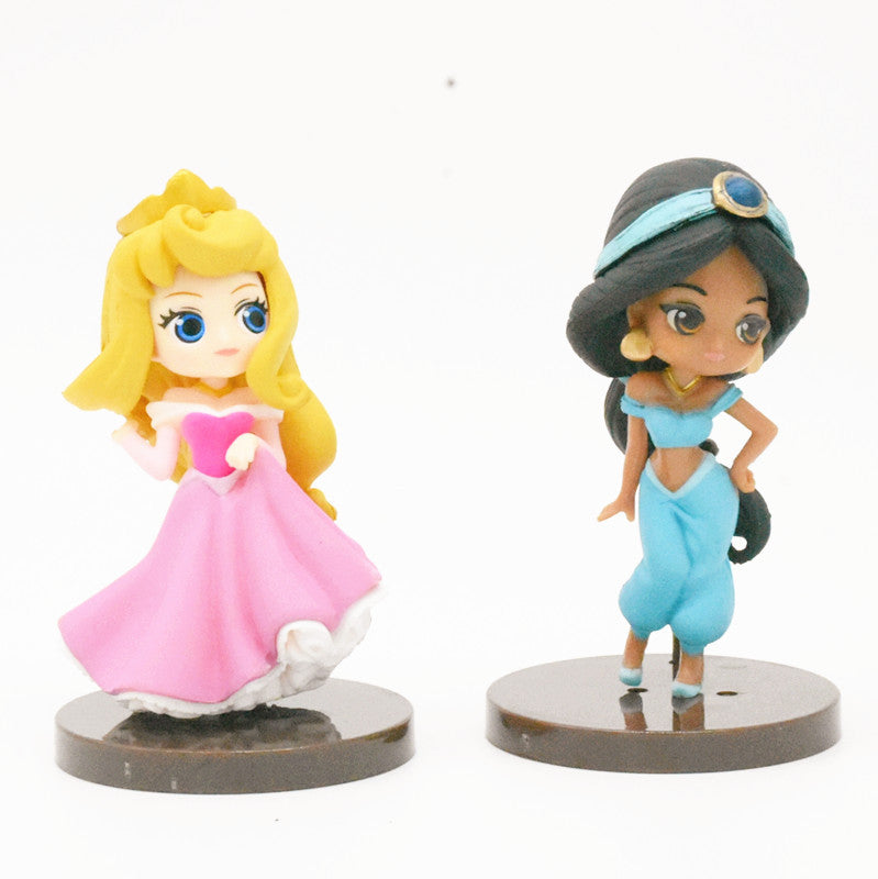 8 2nd generation princess mermaid ornaments cute girl gift cake decoration car ornaments anime figure dolls