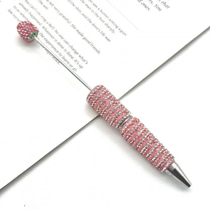 DIY striped full diamond ballpoint pen broken diamond heavy industry beaded ballpoint pen girl's heart cute gift pen spot wholesale