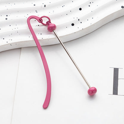Metal Bookmark - Wholesale Student Graduation Anniversary Gift Creative DIY Beaded Bookmark