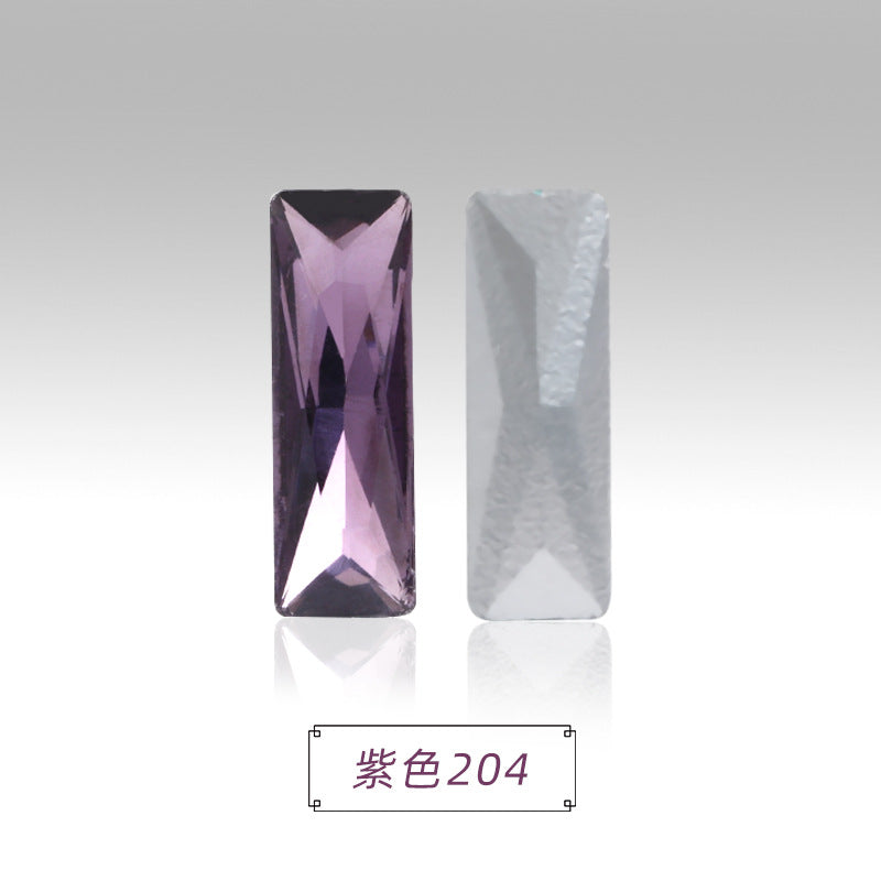 Spot wholesale Rectangular culet, special-shaped, crystal glass diamonds, mobile phone cases, perfume seats, bags and other DIY sticker drills