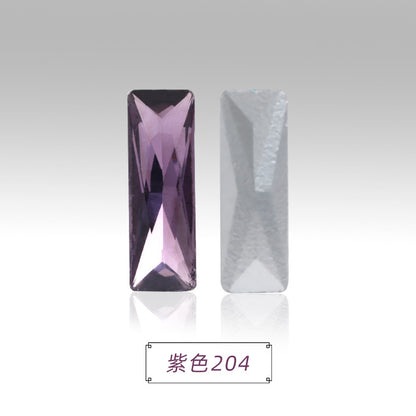 Spot wholesale Rectangular culet, special-shaped, crystal glass diamonds, mobile phone cases, perfume seats, bags and other DIY sticker drills