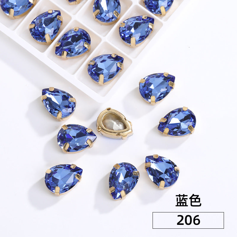 Waterdrop Hollow Claw Drill Special-Shaped Hand-Seam Drill 40mm Thickened Base Support Clothing Accessories Accessories Piercing Hollow Claw Drill