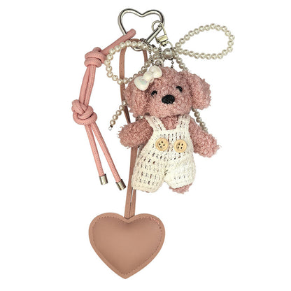 Creative Little Fragrance Style Plush Bear Bean Bear Keychain Pendant Couple Pendant Mr. Bean's Dressing Bear