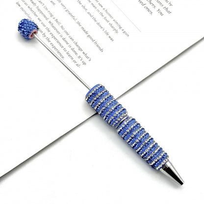 DIY striped full diamond ballpoint pen broken diamond heavy industry beaded ballpoint pen girl's heart cute gift pen spot wholesale