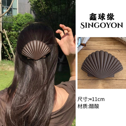 Large Versatile Grab Clip Women's Back of Head Shark Clip Korean Premium Hairpin 2026 Temperament Disc Hair Accessories