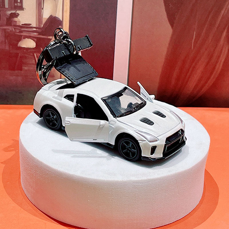 Creative Simulation Mini Sports Car Keychain - Cartoon Schoolbag Car Pendant Keychain Creative Gift