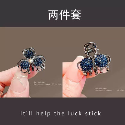 Mini small bow rhinestone hair clip, new exquisite bangs side clip, top small grab clip, crushed hair clip
