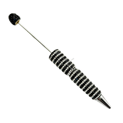 DIY striped full diamond ballpoint pen broken diamond heavy industry beaded ballpoint pen girl's heart cute gift pen spot wholesale