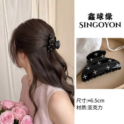 Large Versatile Grab Clip Women's Back of Head Shark Clip Korean Premium Hairpin 2026 Temperament Disc Hair Accessories