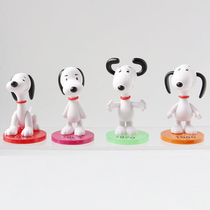 Cross-border trendy toy doll year Snoopy small tabletop ornament pvc mini cute ornament batch