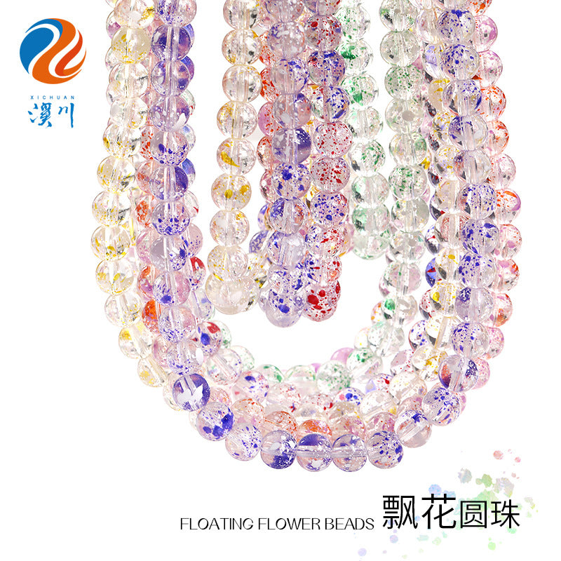 Cross-border DIY new glass pearl bead handmade bead bracelets, necklaces, accessories, and materials available wholesale in stock