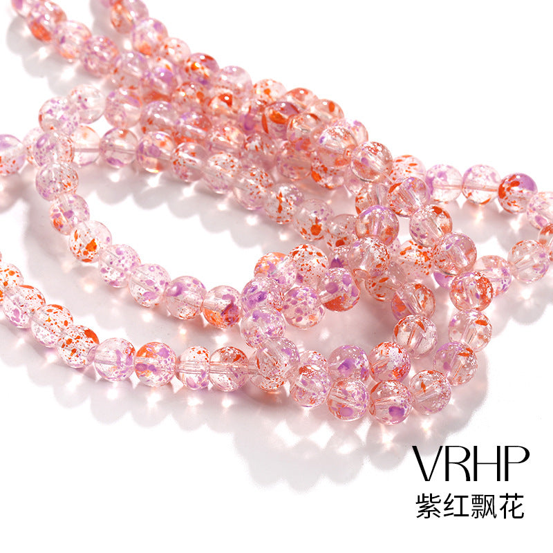 Cross-border DIY new glass pearl bead handmade bead bracelets, necklaces, accessories, and materials available wholesale in stock