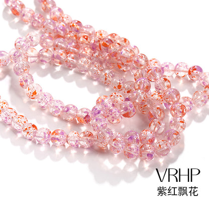 Cross-border DIY new glass pearl bead handmade bead bracelets, necklaces, accessories, and materials available wholesale in stock