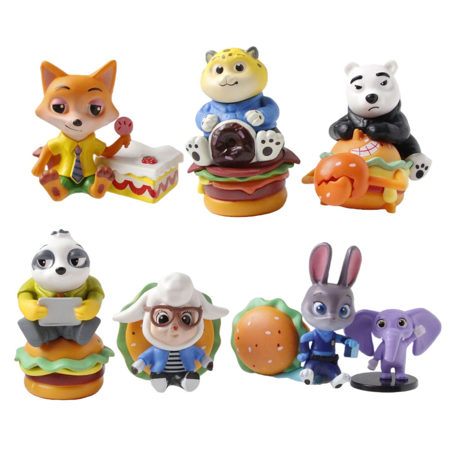 Zootopia bunny Judy Fox Nick handmade ornaments toys doll cake car decoration