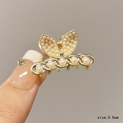 High-end flash diamond metal hair clip, small grab clip for women, bangs clip, side forehead hair clip, Korean headpiece clip, secure hair
