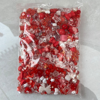 Cute Bow & Flower Acrylic Beads - DIY Mobile Phone Chain Necklace Lanyard Accessories