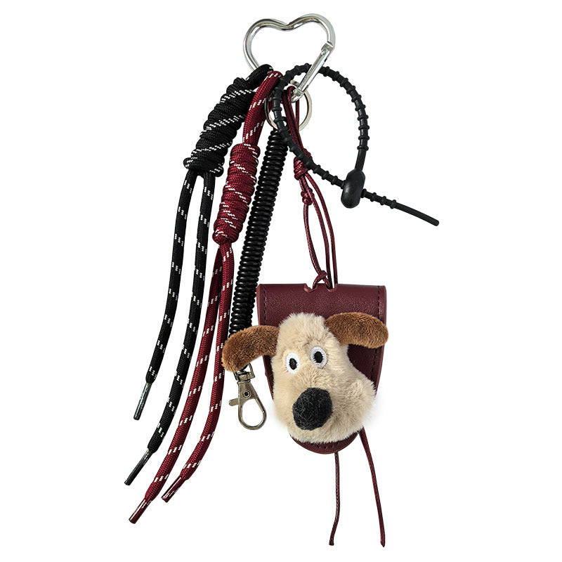 Dopamine flower miu tie bag hanging girl's heart color braided rope bag bag pendant creative car keychain versatile